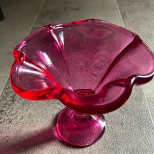 Elegant Pink Glass Vase